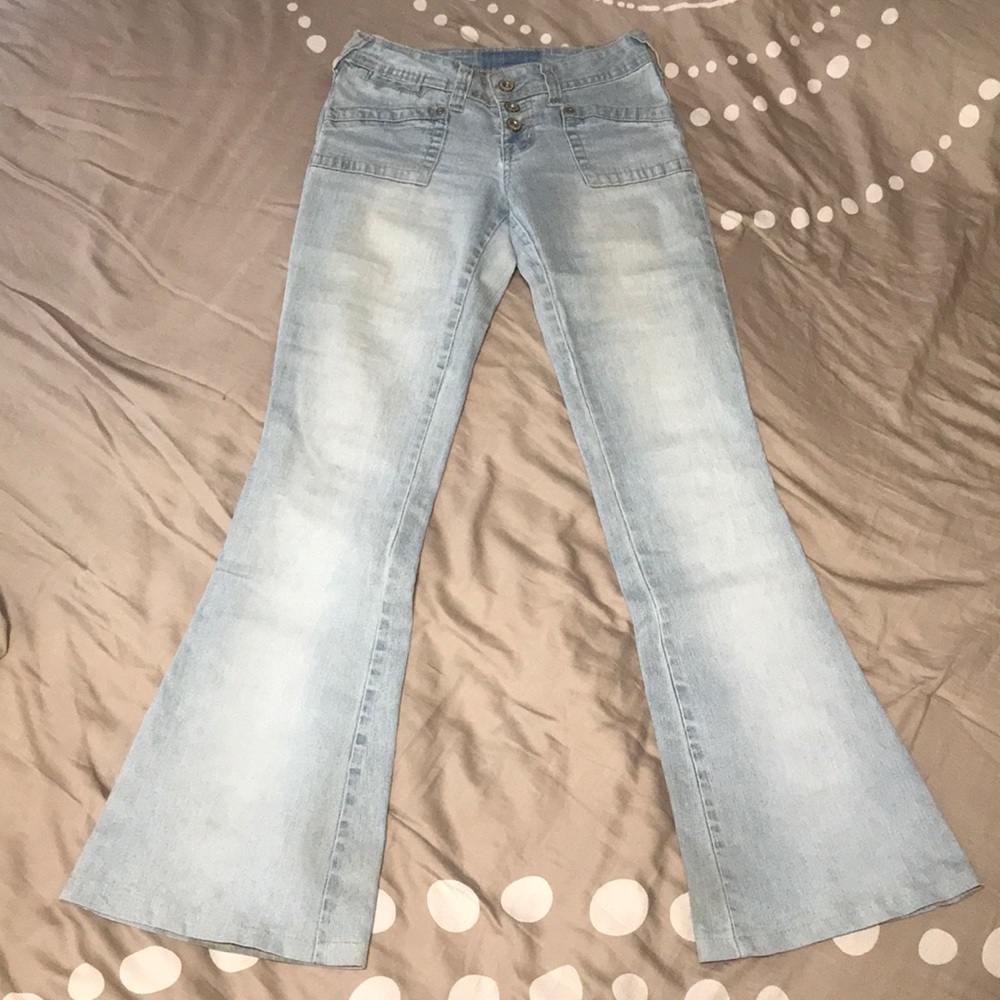 Acid Washed Flare Jeans (NWOT)